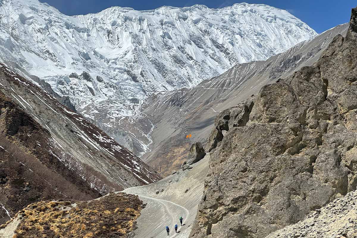 High altitude trekking 